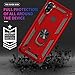 for Galaxy A11 Phone Case, Samsung A11 Phone Case with Screen Protector, Military Grade Protective Cases with Ring for Samsung Galaxy A11 (Red)