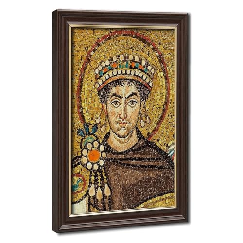 Mosaïque de Justinianus I habillez vos murs vides avec cette toile byzantine