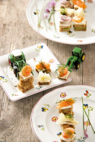 Villeroy & Boch Petite Fleur Bread Plate, 17 Cm, Premium Porcelain, White/Colourful #TOP2