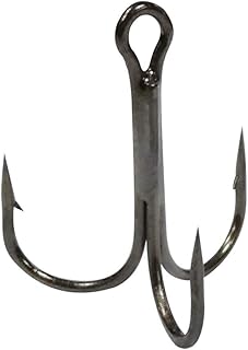 Sponsored Ad - AGOOL Treble Fishing Hooks - 120 Pcs/lot Sharp Round Bend Treble Hooks Strong Wide Gap High Carbon Steel Ba...