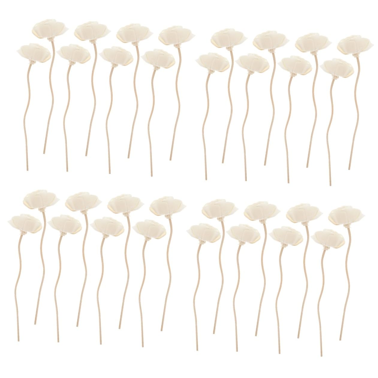 DECHOUS 32stücke Aromatherapie Rattan Sticks Duftstäbchen Für Diffuser Blumen-Design Für Zuhause Schnell Absorbierend Natürliche Düfte Schaffen Entspannende Atmosphäre