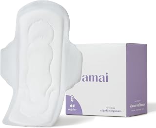 Absorvente Amai Fluxo Regular Algodão Orgânico Hipoalergênico - 8 Unidades