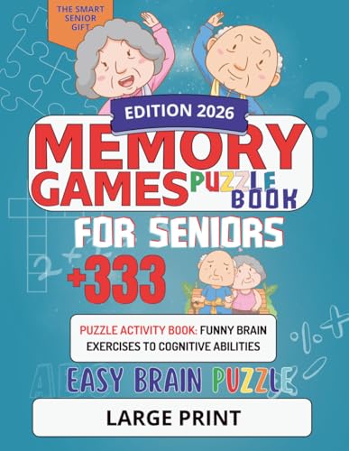 Memory game books for smart seniors with Brain Exercises: Easy Puzzle Activity Book, Relaxing Memory Activities: Large Print, Funny Brain Exercises to ... Easy Brain Puzzle, for men and women image 2