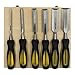 6pc Chisel Carving Wood Work Carpentry Chisels 6-38mm With Striking Cap Case