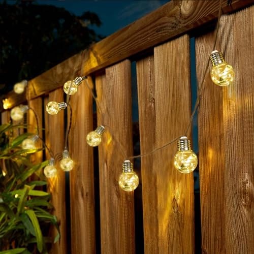 Cadena de luces solares de diseño G40 con intensidad regulable para alta decoración 7