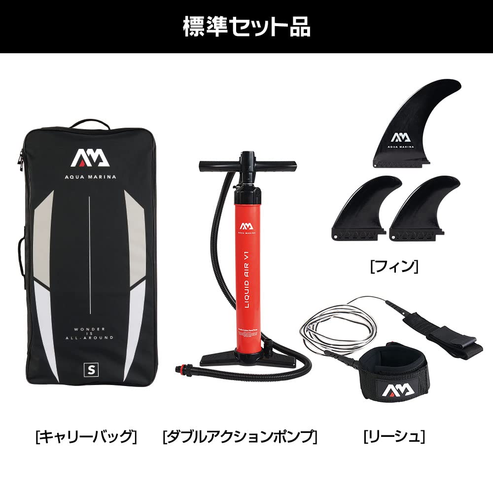 Aqua Marina Wave Surf, nadmuchiwana deska SUP (iSUP), długość 264 cm, granatowy, 2022