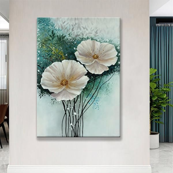 Miniatura 9 de yao or miao Pinturas hechas a mano con purpurina para pared, 28 x 40 pulgadas, arte de pared de playa pintado con grava y piedras, obra de arte