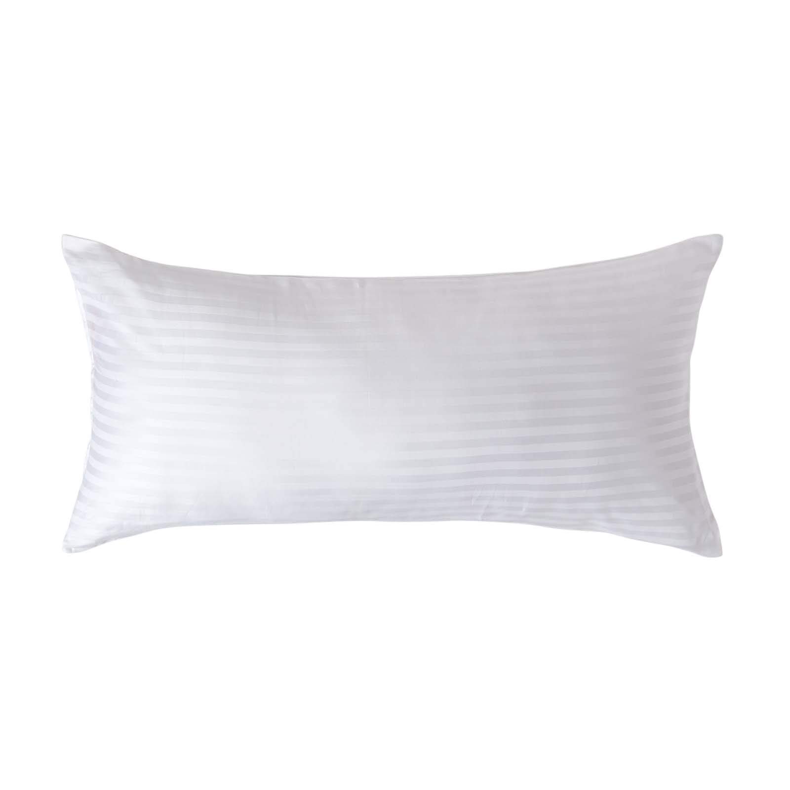 HOMESCAPESEgyptian Cotton Percale Pillowcase 40 x 80 cm 330 Thread Count Rectangular Pillowcase White