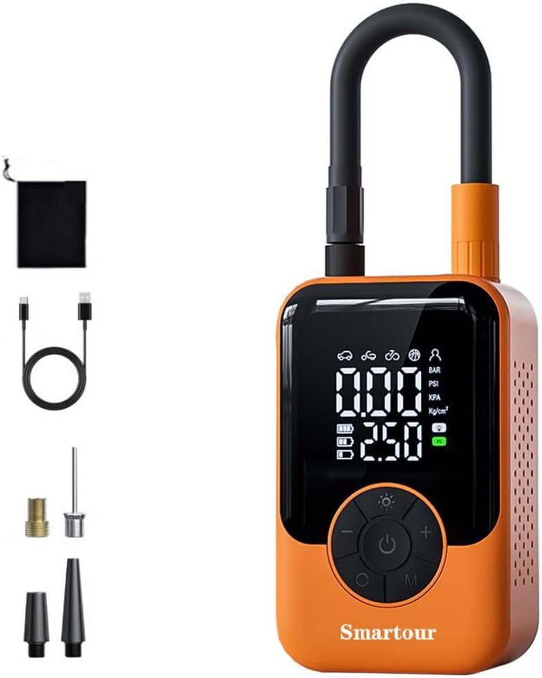 Tire Inflator Portable Air Compressor Cordless Air Pump