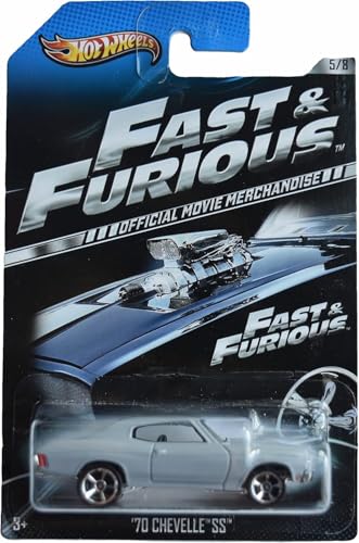 Hot Wheels Gray '70 Chevelle SS 5/8 Fast & Furious miniatura 1