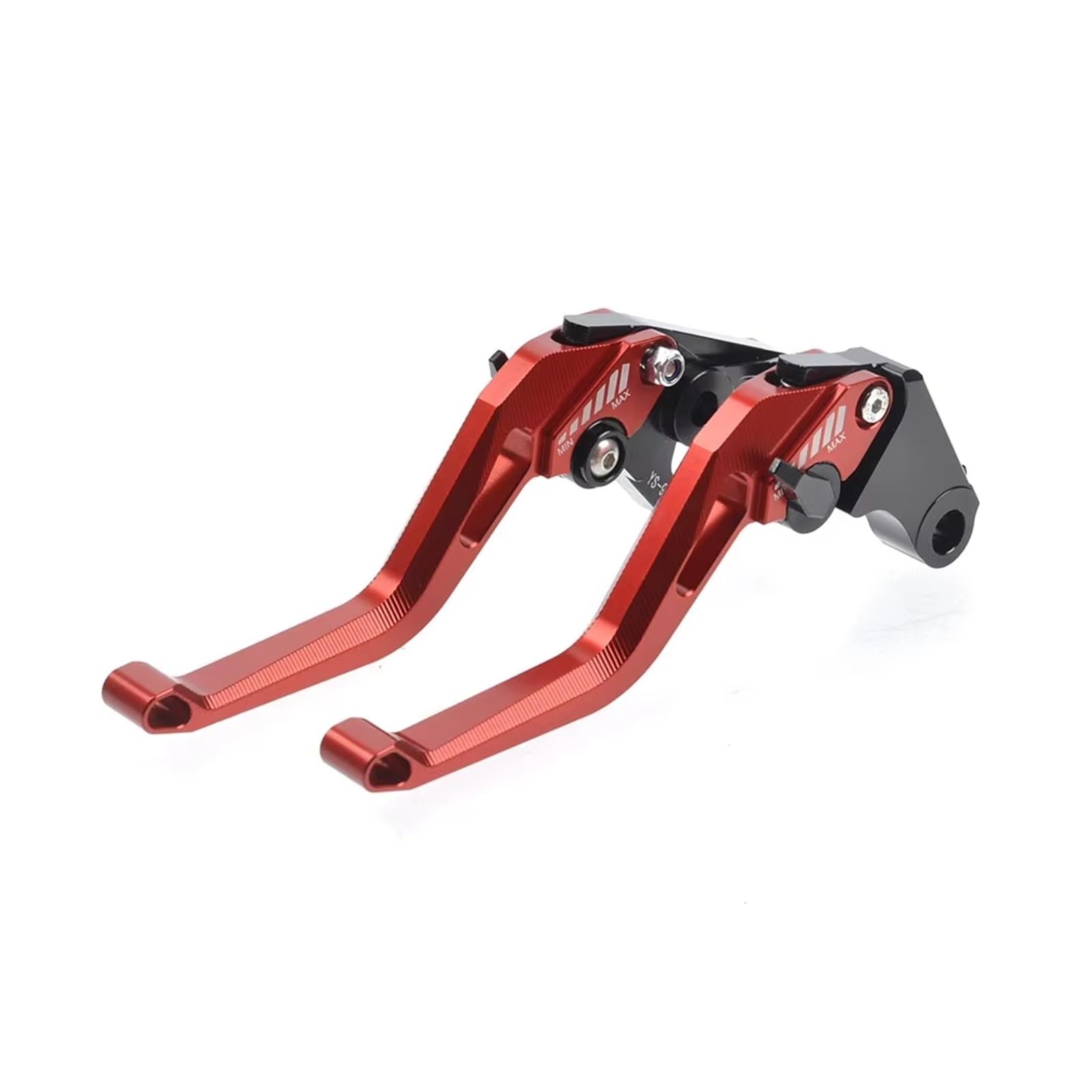VBVGMZAS Handlebar Clutch Motorcycle Aluminum CNC Adjustable Brake Clutch Lever for Z900 for Z650 for Ninja 650R Brake Handle Lever(Red Black)