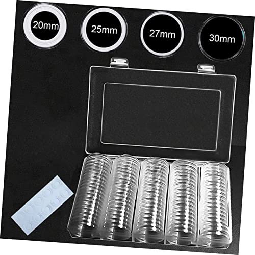 Set 1 caja organizadora transparente para monedas miniatura 2