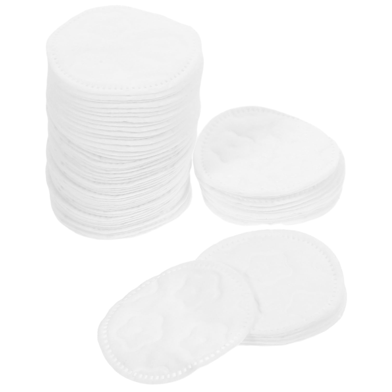 WOFASHPURET Pure Cotton Facial Pads 100 Pack Gentle Cleansing Exfoliating Face Pads for Daily Skin Care