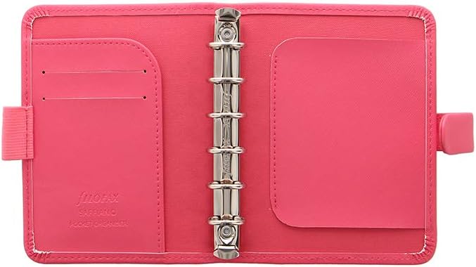 Filofax Pocket Saffiano Organiser Peony