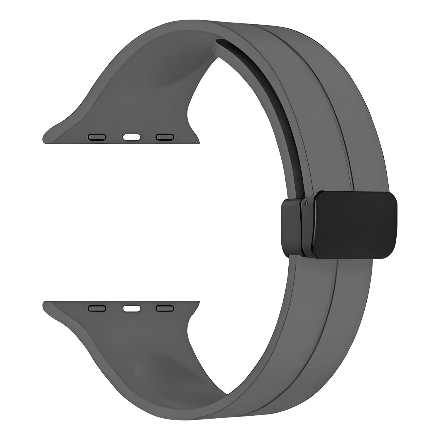 GameSir 42mm Smartwatch Strap | Soft Silicone Magnetic Lock Replacement Band Compatible with Noise ColorFit & All 42mm Lug Watches | Flexible, Sweatproof & Latest Fashion Design Strap (Dark Grey) GameSir 42mm Smartwatch Strap | Soft Silicone Magnetic Lock Replacement Band Compatible with Noise ColorFit & All 42mm Lug Watches | Flexible, Sweatproof & Latest Fashion Design Strap (Dark Grey)