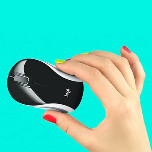 Miniatura 6 de Logitech Mini mouse inalámbrico M187 Ultra portátil, seguimiento óptico de 1000 DPI, 3 botones, PCMacportátil, compatible con la mayoría de Windows