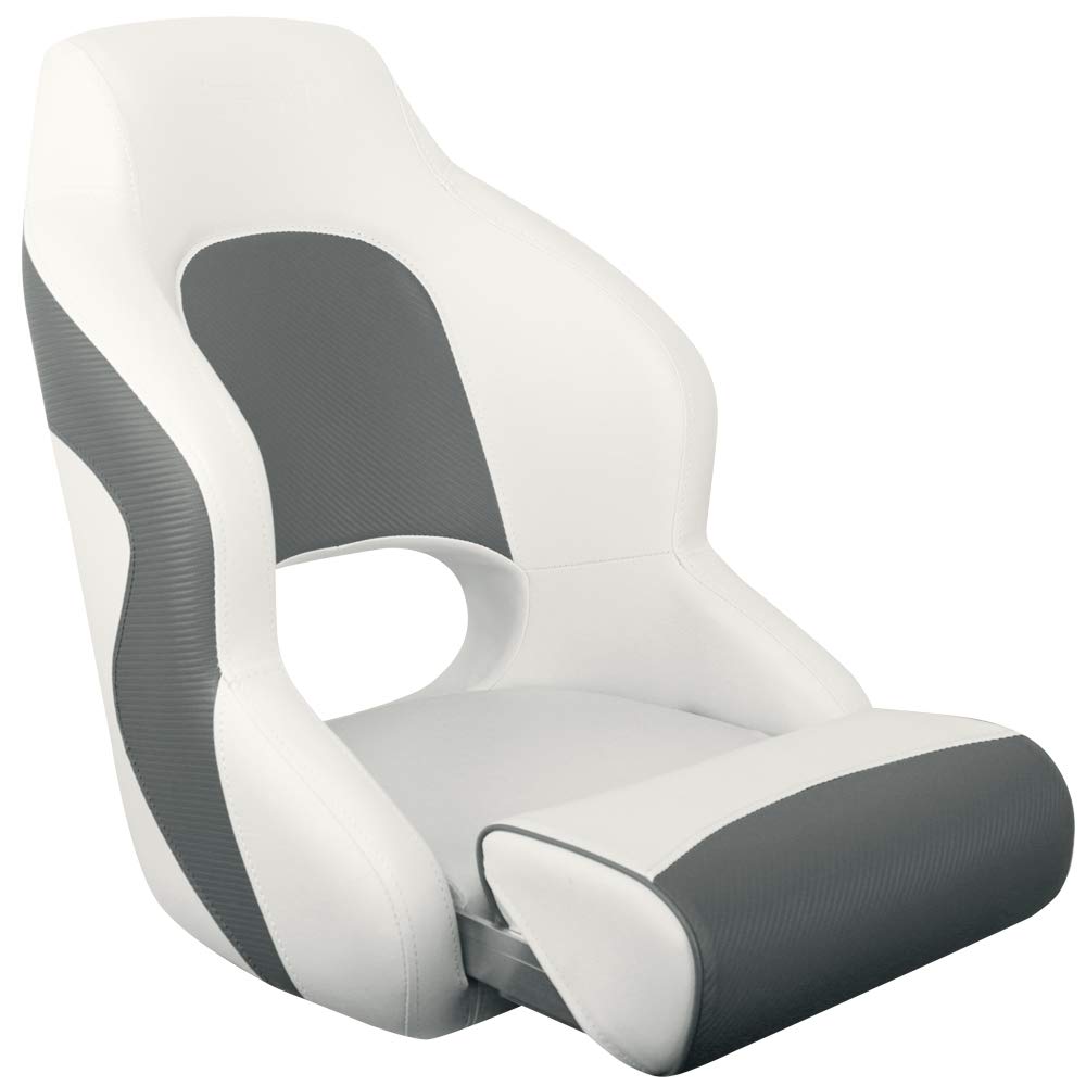 MSC Captain Boat Seat (White/Charcoal) — Amazon image 2