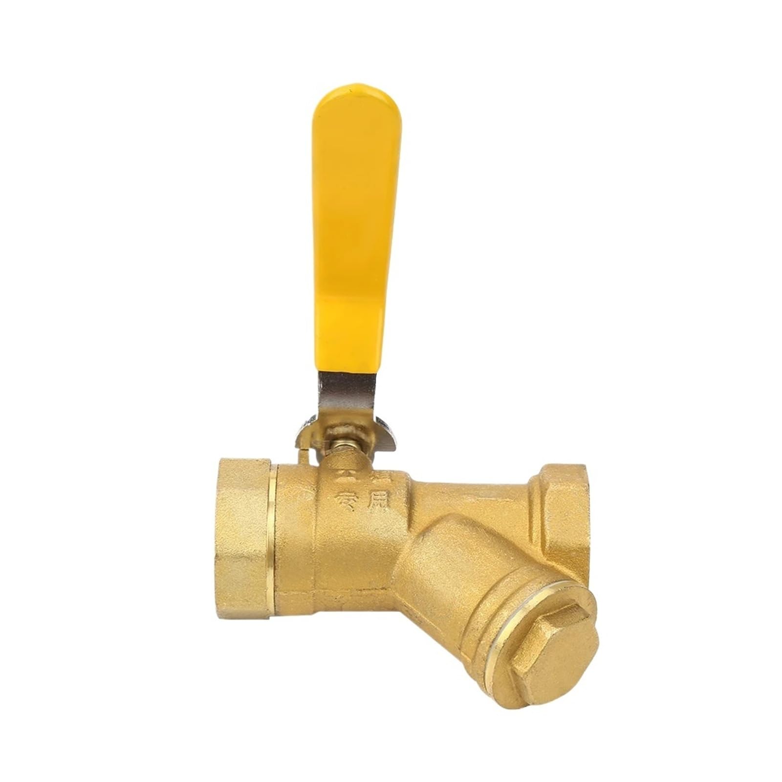 Válvula de bola tipo Y DN25 de latón con rosca hembra de 1 pulgada NPT
