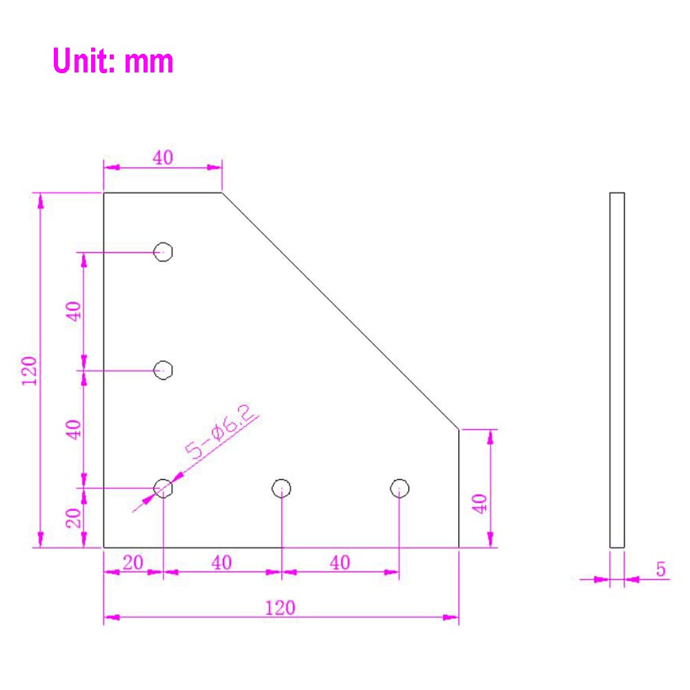 8 szt. wsporników narożnych, płyta zewnętrzna, płyta łącząca do serii 4040, profil aluminiowy do ramy drukarki 3D (L-czarny 4040)