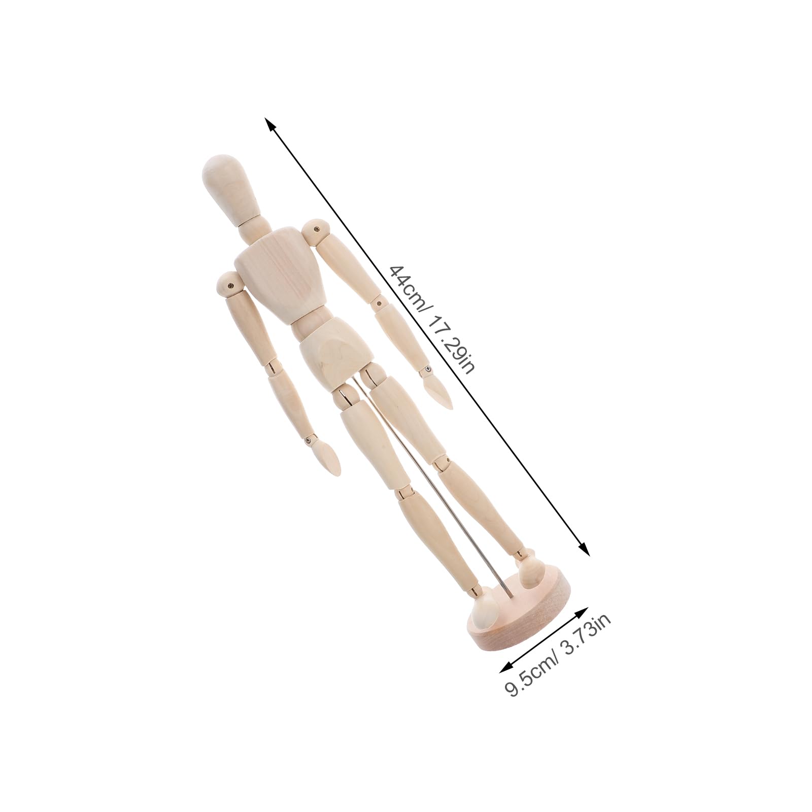 SEWACC Mannequin en Bois Articulé pour Dessin D’Artiste 16 Pouces