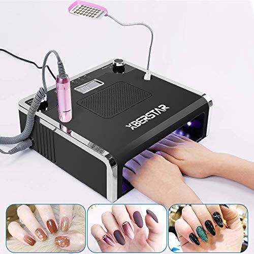 Extractor de polvo para uñas 4 en 1 con LED y succión miniatura 2