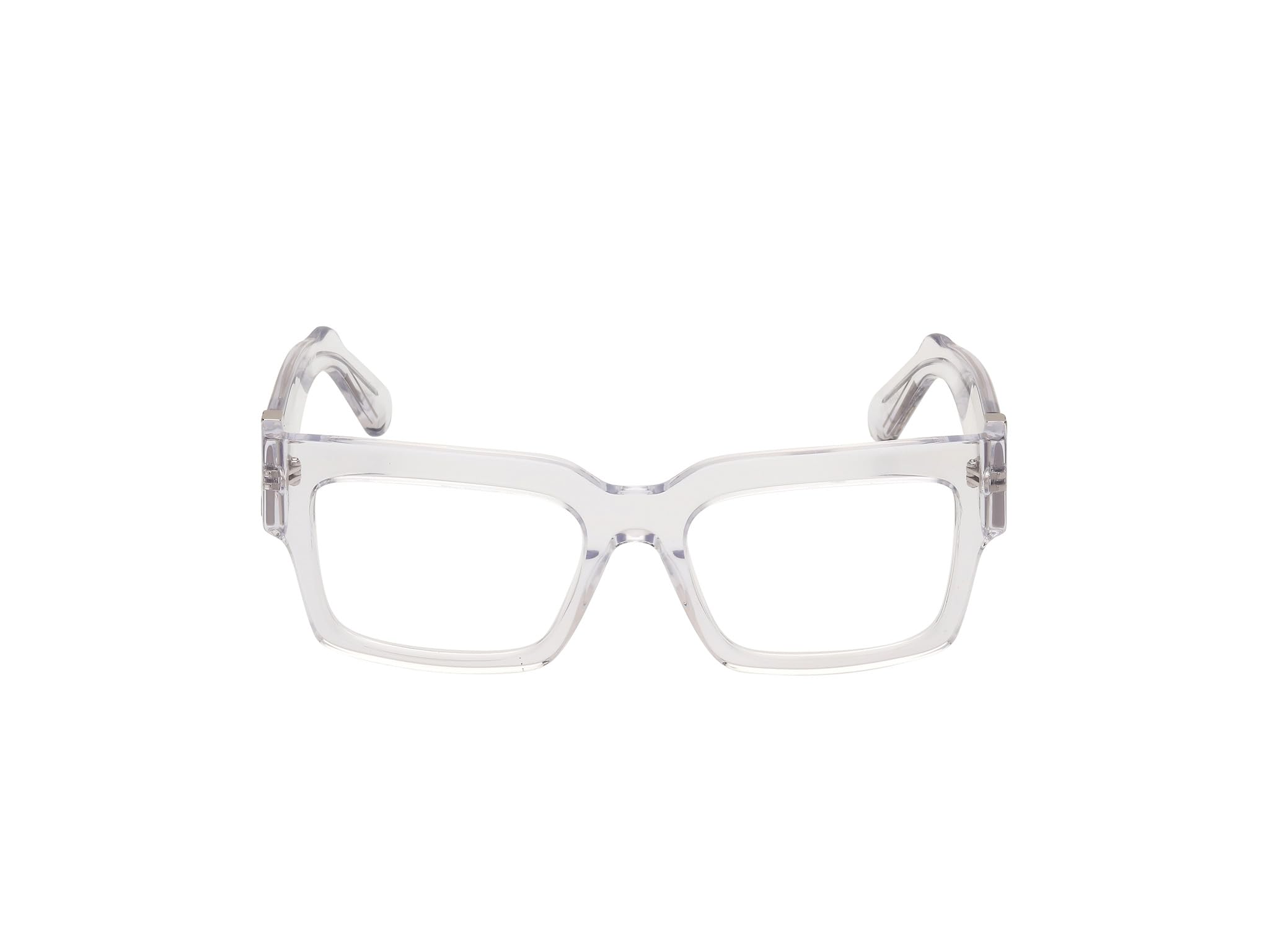 GCDS Brille mit Sehstärke für Unisex optional mit Sonnenbrillentönung oder Blaulichtfilter, Quadratisch, gefertigt aus Acetat, Modell: GD5023 (inklusive Brillenetui)