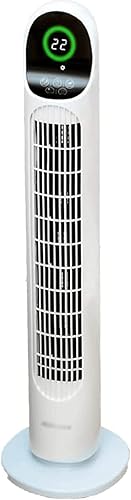 ZUMAHA Ventilador eléctrico de 80 de ancho, ventilador oscilante, movimiento oscilante, 3 ajustes de velocidad, ventilador de torre con ventilador