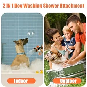Shower Attachment to Wash Your Dog  Dog Washing Hose Attachment for Pet Bathing with Black Diverter Valve Pup Wash Jet Dog Bath Supplies Hose Nozzle Sprayer with Soap Dispenser for Car Wash  Cucciolini Doodles Shower attachment to wash your dog  dog washing hose attachment for pet bathing with black diverter valve pup wash jet dog bath supplies hose nozzle sprayer with soap dispenser for car wash   cucciolini doodles