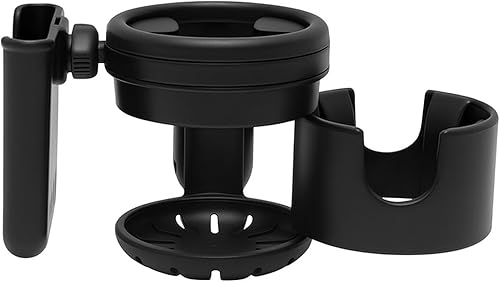 Lusinus Taza para cochecito y soporte para teléfono compatible con YOYO  3 en 1 doble taza y organizador de teléfono con abrazadera giratoria de 360
