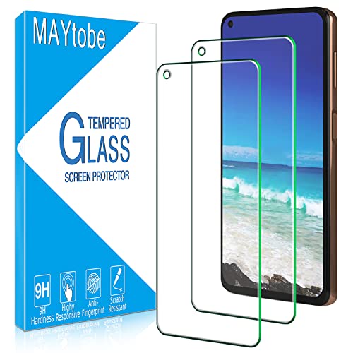 MAYtobe [2 Pack] Designed For Motorola Moto G Stylus 5G Moto G Stylus 2021 Screen Protector Tempered Glass Support Fingerprint Reader Anti-Scratch Bubble Free