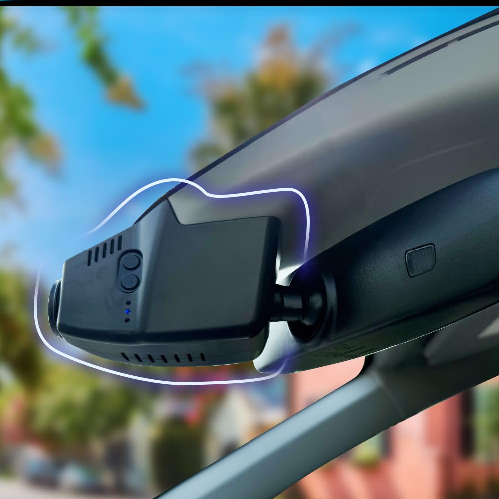 Fitcamx Dashcam 4K Compatibile con Volkswagen VW Taigo 2022 2023 2024 2025 2026 (HD2-6113), OEM, 2160P UHD Video Wifi, Monitoraggio Parcheggio, Sensore G, Registrazione Circolare, WDR, Scheda da 64GB