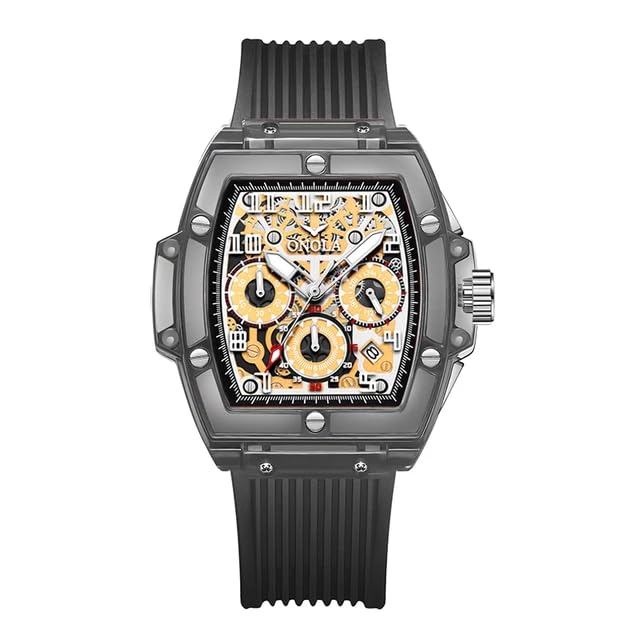 Bleaws Men’s Carbon Fiber Case Hollow Skeleton Dial Fashion Watch for Men (Color May Vary) (B0DFF4WZB3) Amazon Price History, Amazon Price Tracker