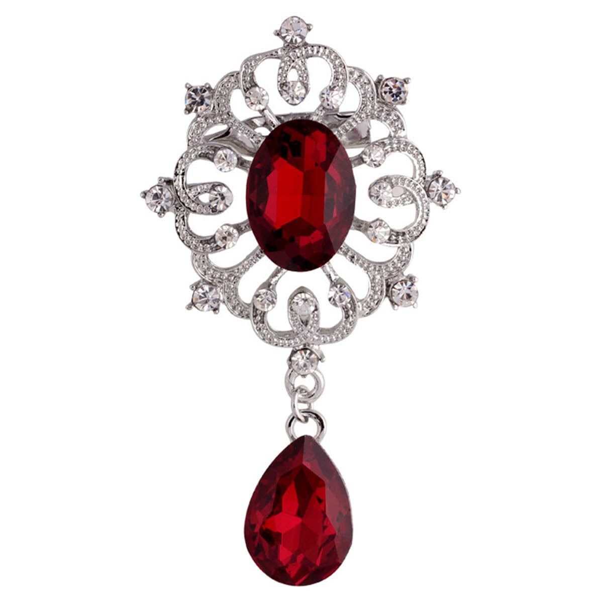 FAIRYGATE Anti Exposure Fixed Brooches Women Unisex Vintage Rhinestone Office Party Brooch Pins Lapel Pin Dress Suit Accessories Boutonniere — view 23