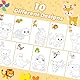 JSRQT Prickelnadel Set Kinder ab 3 Prickelset Stickbilder mit 2 Prickelfilz 2 Prickelnadel 10 Stickbilder Prickeln Kunst Kit Komplettes Geschenke für Kreative Bastelprojekte Kindergarten