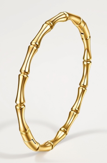 Anti Tarnish Stainless Steel Bracelet for Women | Stylish Gold Bangle | One Size Fashion Wrist Band | Elegant Jewellery Gift for Girls & Ladies