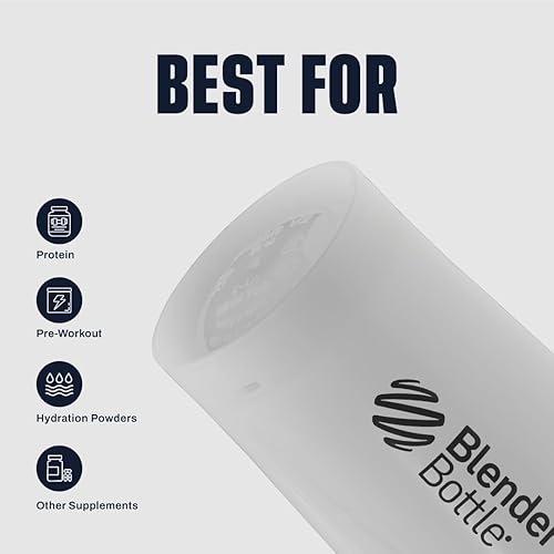 Miniatura 25 de BlenderBottle Classic V2 - Botella mezcladora para batidos de proteínas y entrenamiento previo, 4 onzas, color marrón completo Canela