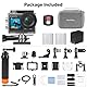 AKASO Brave 4 Pro Action Cam 4K30FPS 20MP mit Schwimmender Handgriff und Tasche 40M Unterwasserkamera Ultra HD Touchscreen 170 ° Weitwinkel, EIS Stabilisierung, 5X Zoom, 2.4G Fernbedienung und 2 Akkus