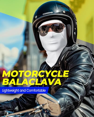 Image of Balaclava Face Mask with Glasses Holes for Men Women Summer Cooling Shiesty Mask Sun UV Protection for Motorcycle Work Ski