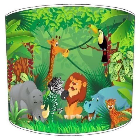 Premier Lampenschirme Deckenlampe Zoo-Dschungel-Tiere Kinder-Lampenschirme Cover