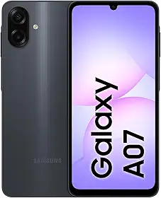 Celular Samsung Galaxy A07 128GB, 4GB, Câm. 50MP, Tela 6.7'- Preto