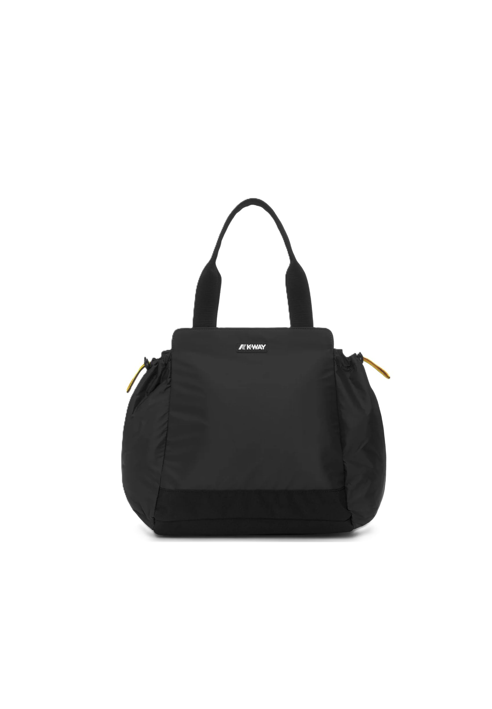 K-Way Borsa Shopper Aisy in Nylon, Nero, 28x42x13 cm, con Doppio Manico e Tracolla Amovibile