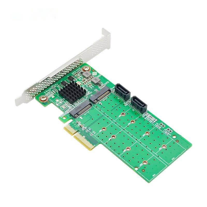 Generic 6Gb PCIe x4 to 2-Port M.2 & 2-Port SATA RAID Card