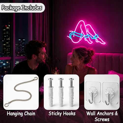 Image of Lady Neon Sign for Wall Decor Led Neon Lights Signs