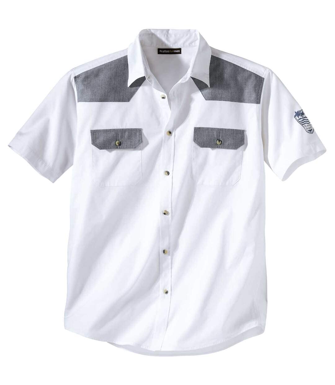 ATLAS FOR MEN Camisa Hombre - Manga Corta - Disponible en Tallas Grande