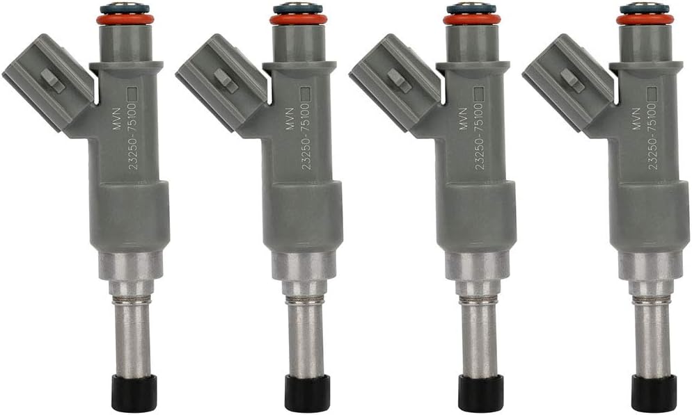 INEDDUP Matched Flow Fuel Injector Parts fit for 2010 for Toyota for 4Runner 2.7L, 2005-2014 for Toyota for Tacoma 2.7L 4pcs 12 Holes 23209-79155 Injectors
