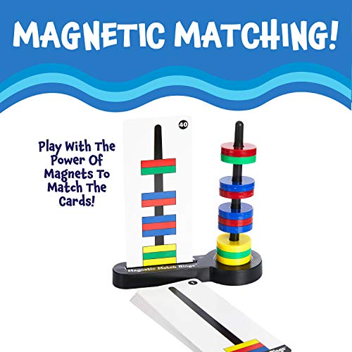 Magnetic Match Rings, Magnet Matching Game Stem Learning Toy For Kids #TOP1