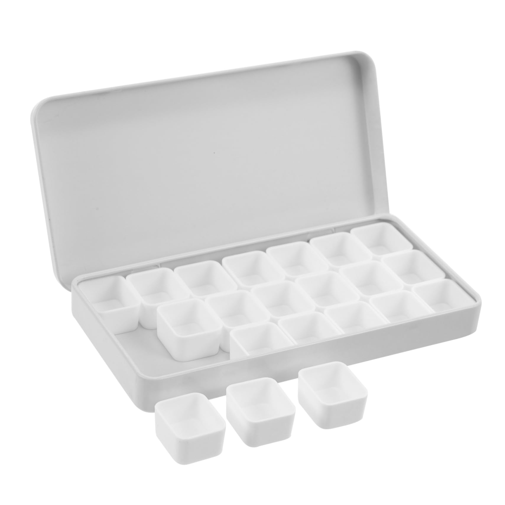 Operitacx 5sätze Wasserfarben Pigmentbox Mittelgroßer Metallkasten Für Aquarellfarben Mit Fächern Für Künstler Schüler Und Hobby-Maler Hält Farben Frisch Und Einsatzbereit