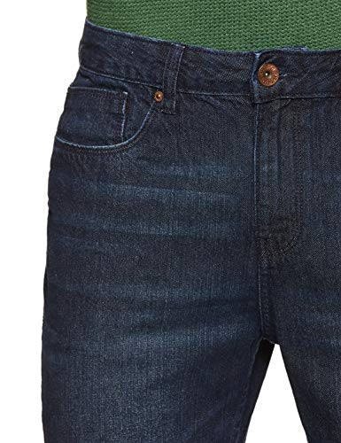 Image of Amazon Brand - Symbol Men's Relaxed Fit Jeans (ADBX-RN-576 Dark Blue 1 34)