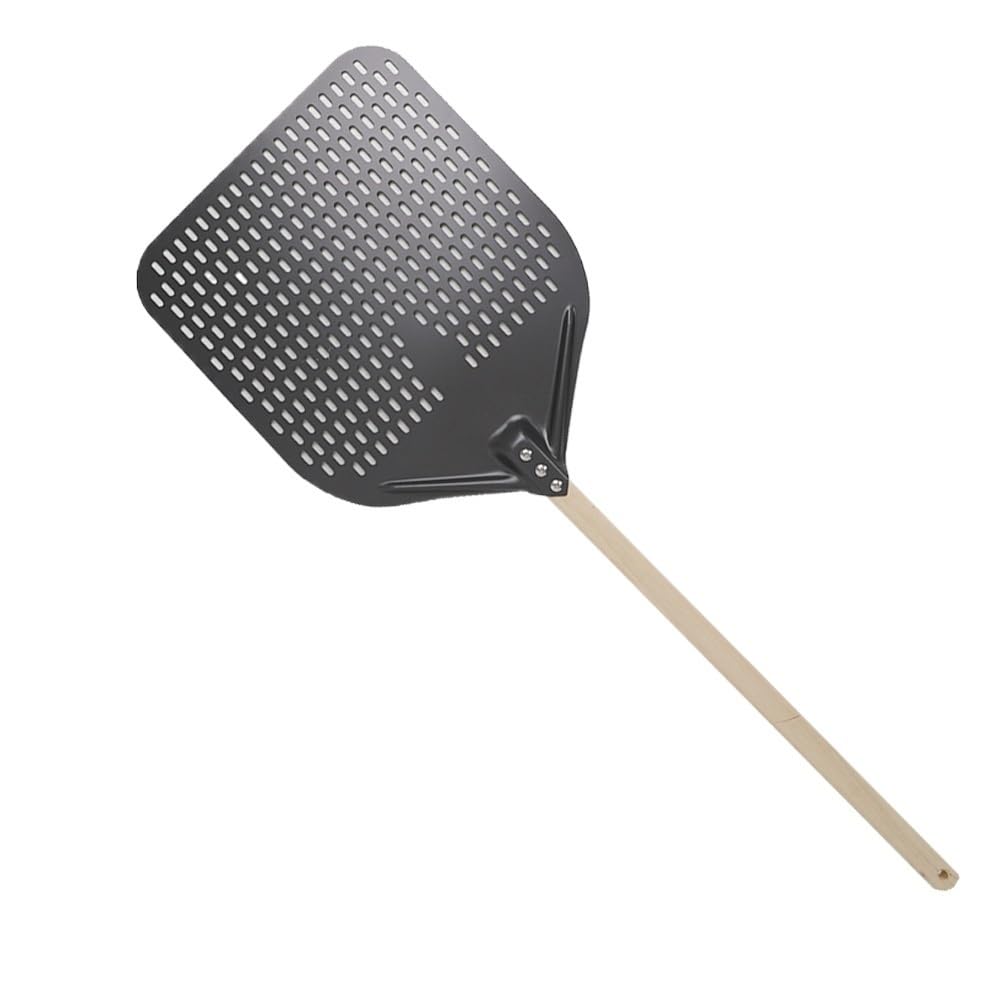 WANGSHAOWEI Pizza ​Paddle Big Pizza Shovel Turning Short Handle Square Turner Nonstick For Oven(Bk 14inch 90cm wood)