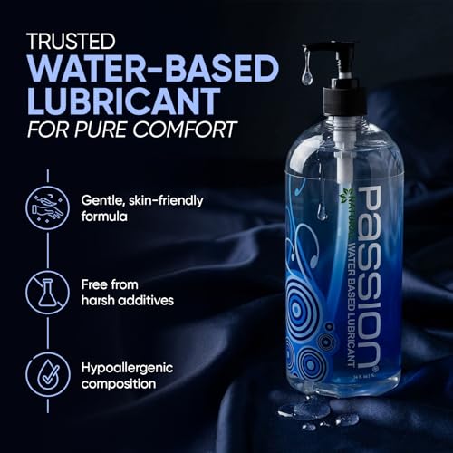 Image of Passion Natural Water-Based Personal Lubricant, for Men & Women - 10 Fl Oz